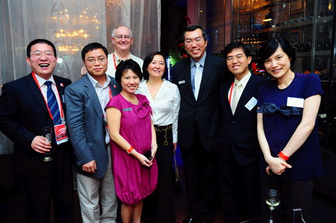 Attending a dinner party held by local lawyers